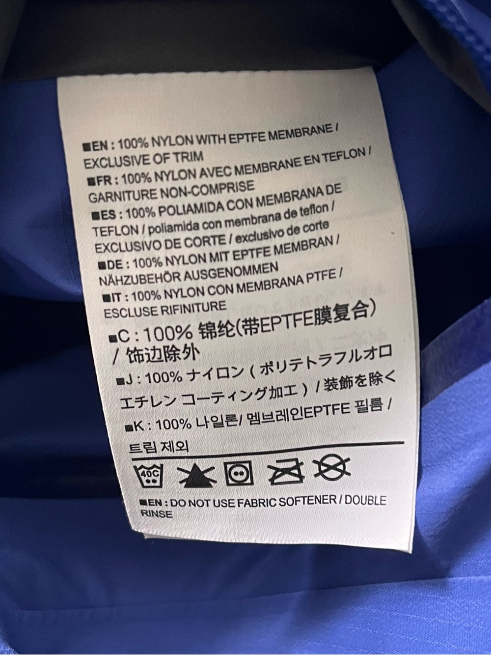 Arc’teryx Women's Blue GORE-TEX Zeta SL Jacket Size S - Picture 7 of 8